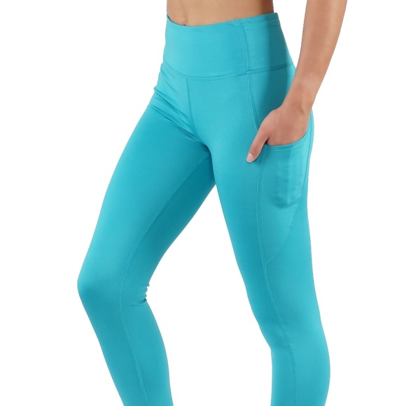 Pants - Full length yoga leggings side,key & back pockets